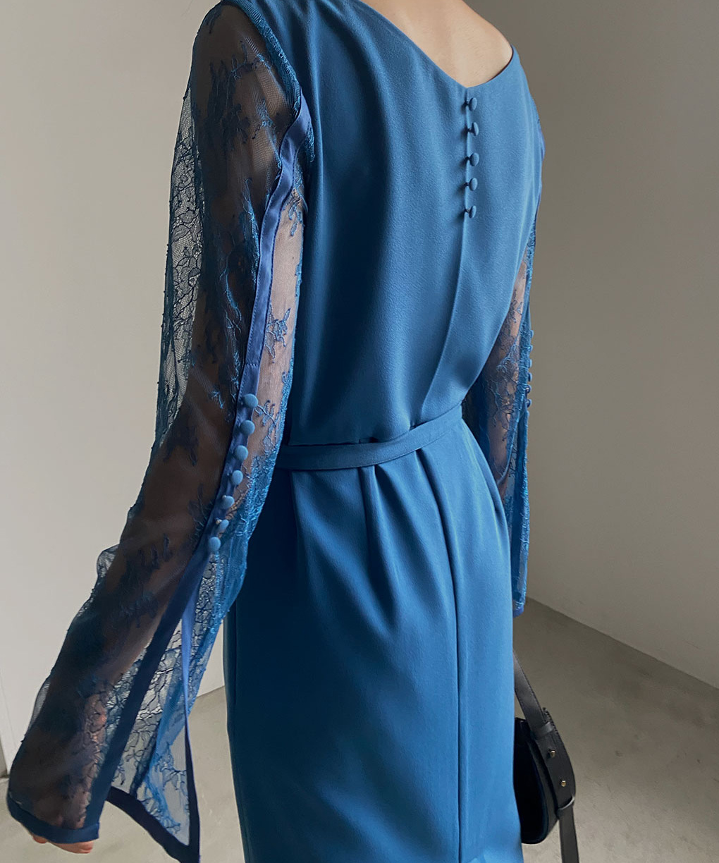 アメリヴィンテージAMERI vintage  LACE REFINED TIGHT DRESS